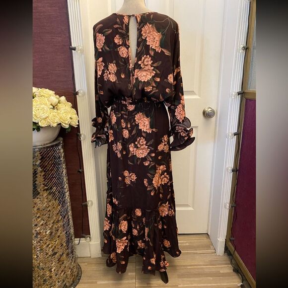 Johanna Ortiz x H&M Pink Ruffled midi dress, M - Picture 8 of 13